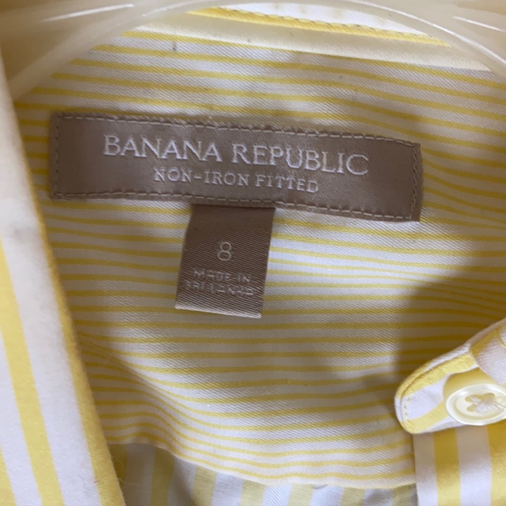 Lemon yellow button up